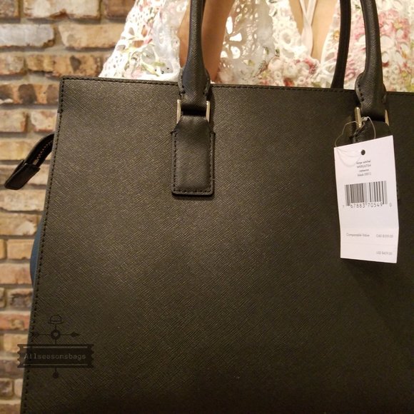 kate spade cameron LARGE satchel Black crossbody - Picture 5 of 6